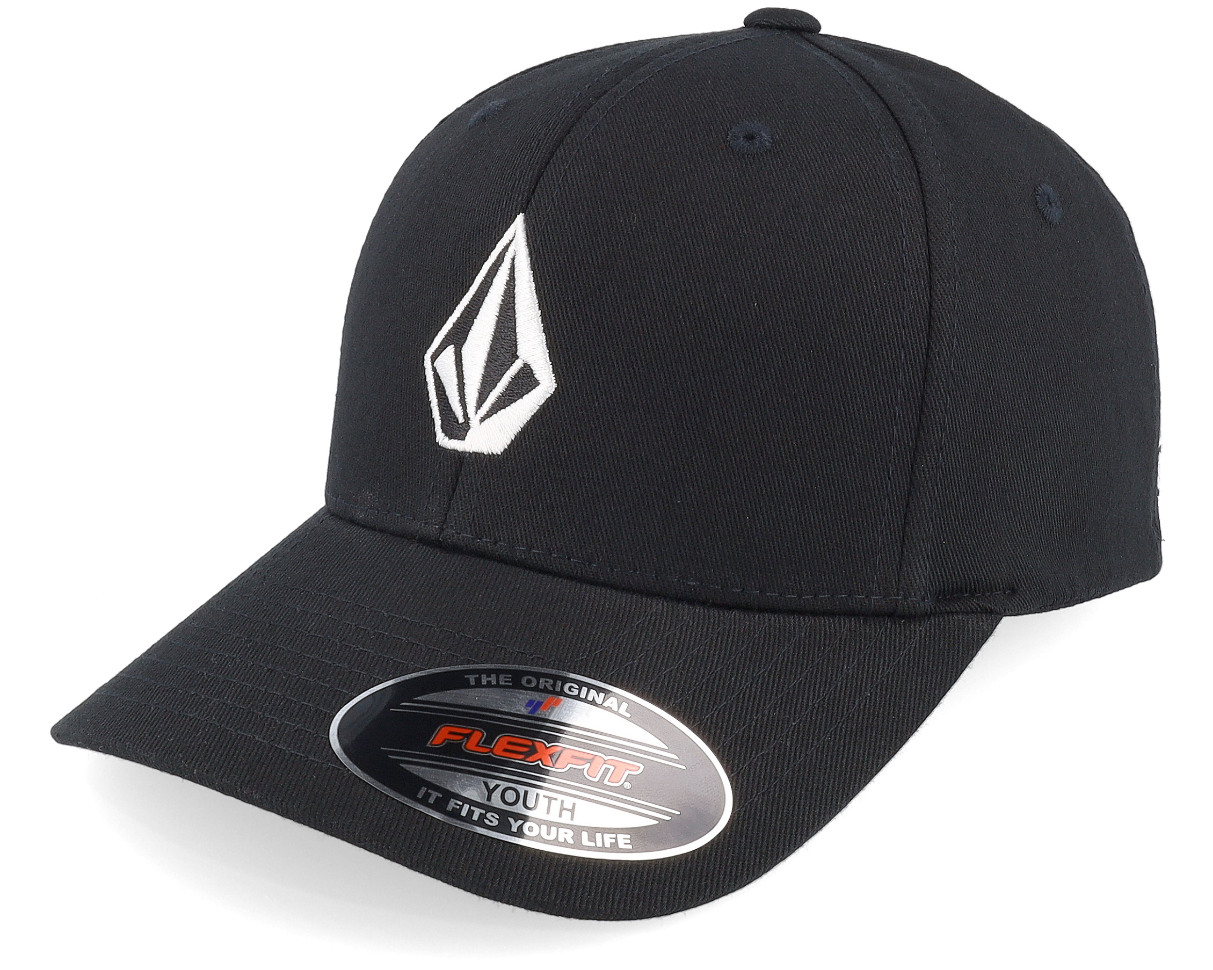 Caps Kids Full Stone Black Flexfit - Volcom