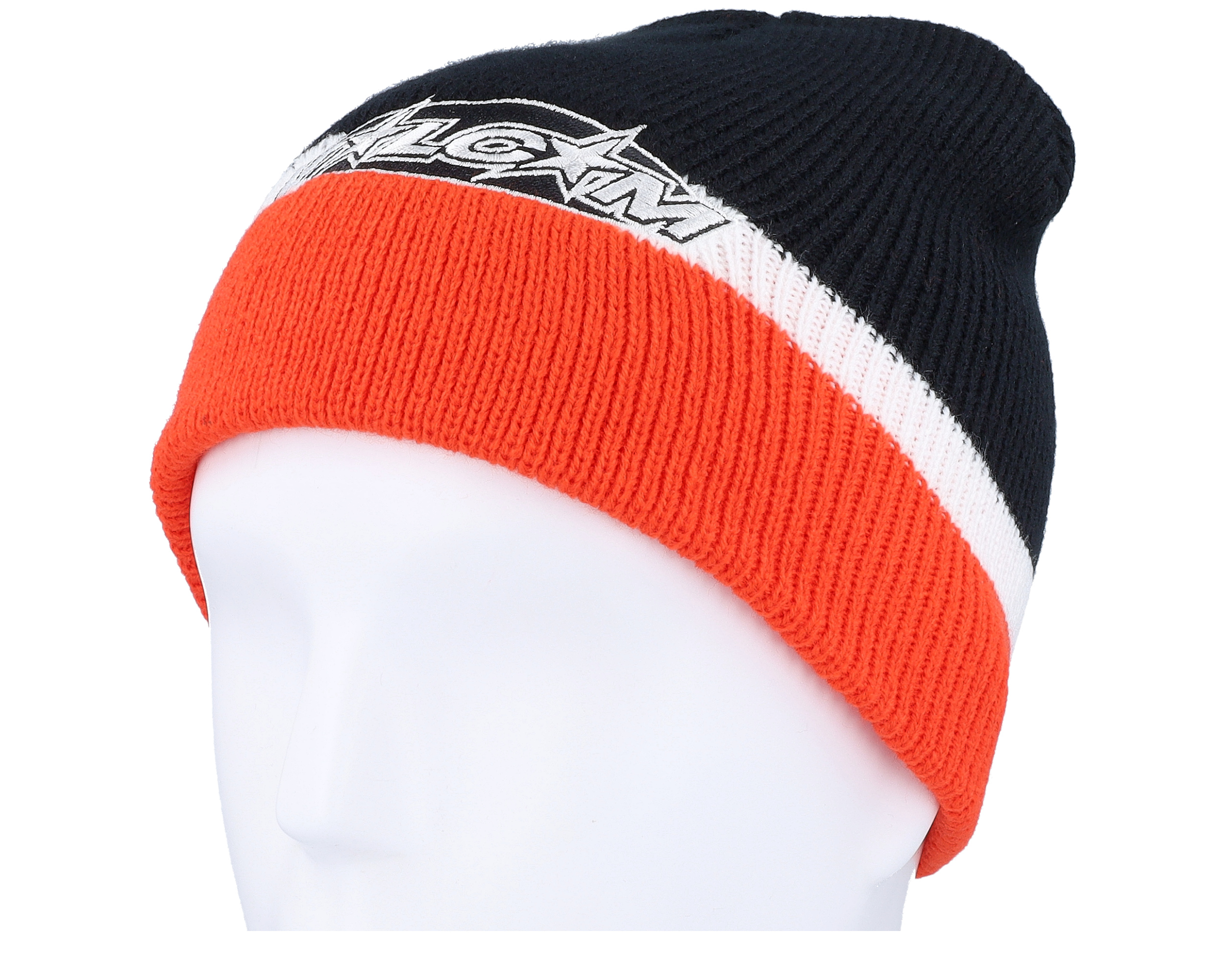 Hot Tune Black/White/Orange Beanie