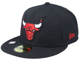 Chicago Bulls NBA 21 Back Half 59FIFTY Black Fitted - New Era