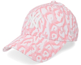 New York Yankees Womens All Over Print 9FORTY Pink Camo Adjustable - New Era