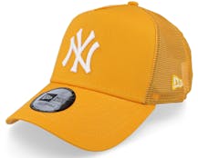 New York Yankees Tonal Mesh Orange Trucker - New Era