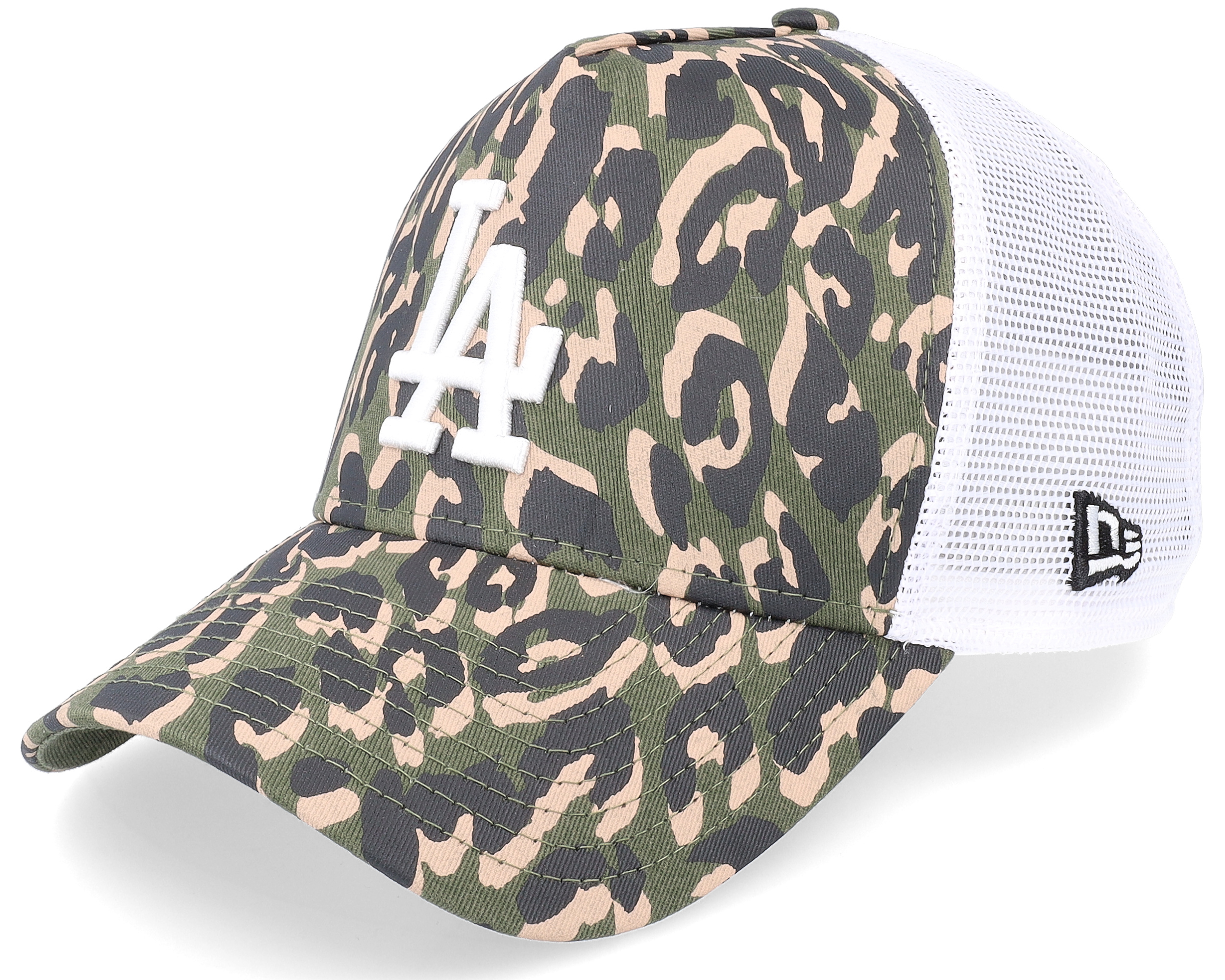 Los Angeles Dodgers Seasonal Olive Camo Trucker - New Era Cap