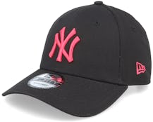 New York Yankees League Essential 9FORTY Black/Pink Adjustable - New Era