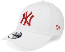 Kids New York Yankees League Essential 9FORTY White/Red Adjustable - New Era