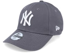 New York Yankees League Essential 9FORTY Dark Grey Adjustable - New Era