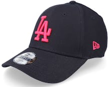 Kids Los Angeles Dodgers League Essential 9FORTY Black/Pink Adjustable - New Era