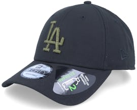 Los Angeles Dodgers Black Base 9FORTY Black Adjustable - New Era