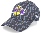 Los Angeles Lakers All Over Camo 9FORTY Black Camo Adjustable