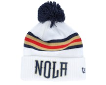 New Orleans Pelicans NBA21 City Off Knit White Pom - New Era