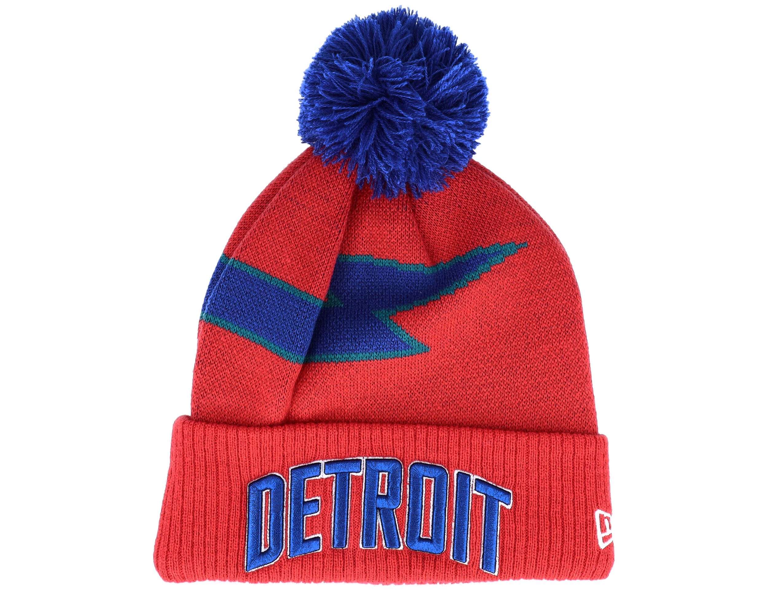 Detroit Pistons NBA21 City Off Knit Red Pom