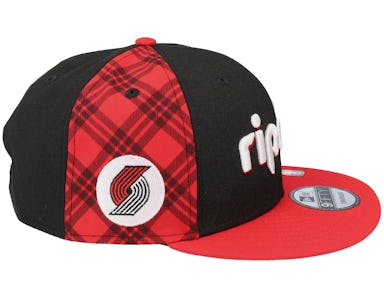 Portland Trail Blazers NBA21 City Off 9FIFTY Black/Red Snapback - New Era