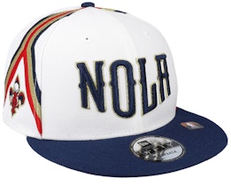 New Orleans Pelicans Nba21 City Off 9FIFTY White/Navy Snapback - New Era