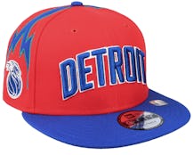 Detroit Pistons NBA21 City Off 9FIFTY Red/Royal Snapback - New Era