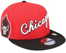 Chicago Bulls NBA21 City Off 9FIFTY Red/Black Snapback - New Era