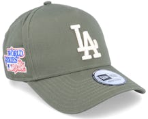 Hatstore Exclusive x Los Angeles Dodgers World Series Patch A-Frame Olive Adjustable - New Era