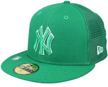 New York Yankees MLB St Pats 59FIFTY Green Mesh Fitted - New Era