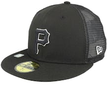 Pittsburgh Pirates 59FIFTY Cw MLB Batting Practise Black Mesh Fitted - New Era