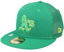 Oakland Athletics Mlb22 Batting Practise 59FIFTY Green Mesh Fitted - New Era