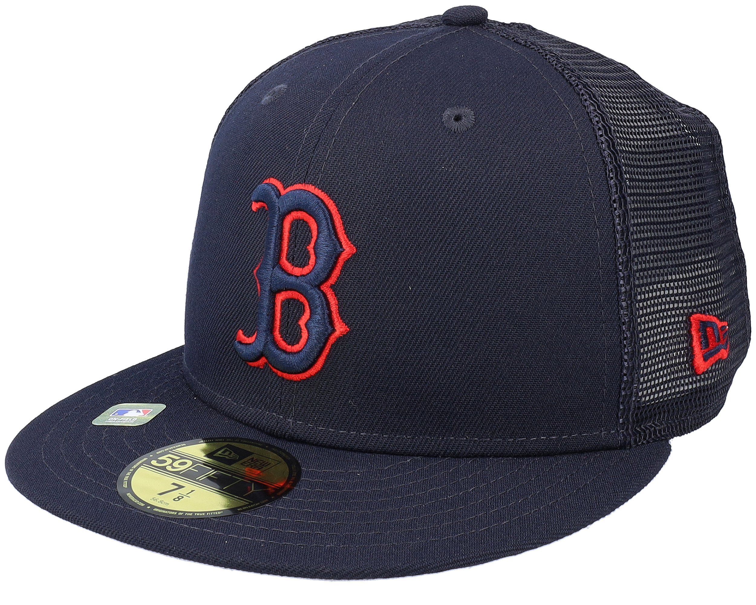 red sox mesh fitted hat