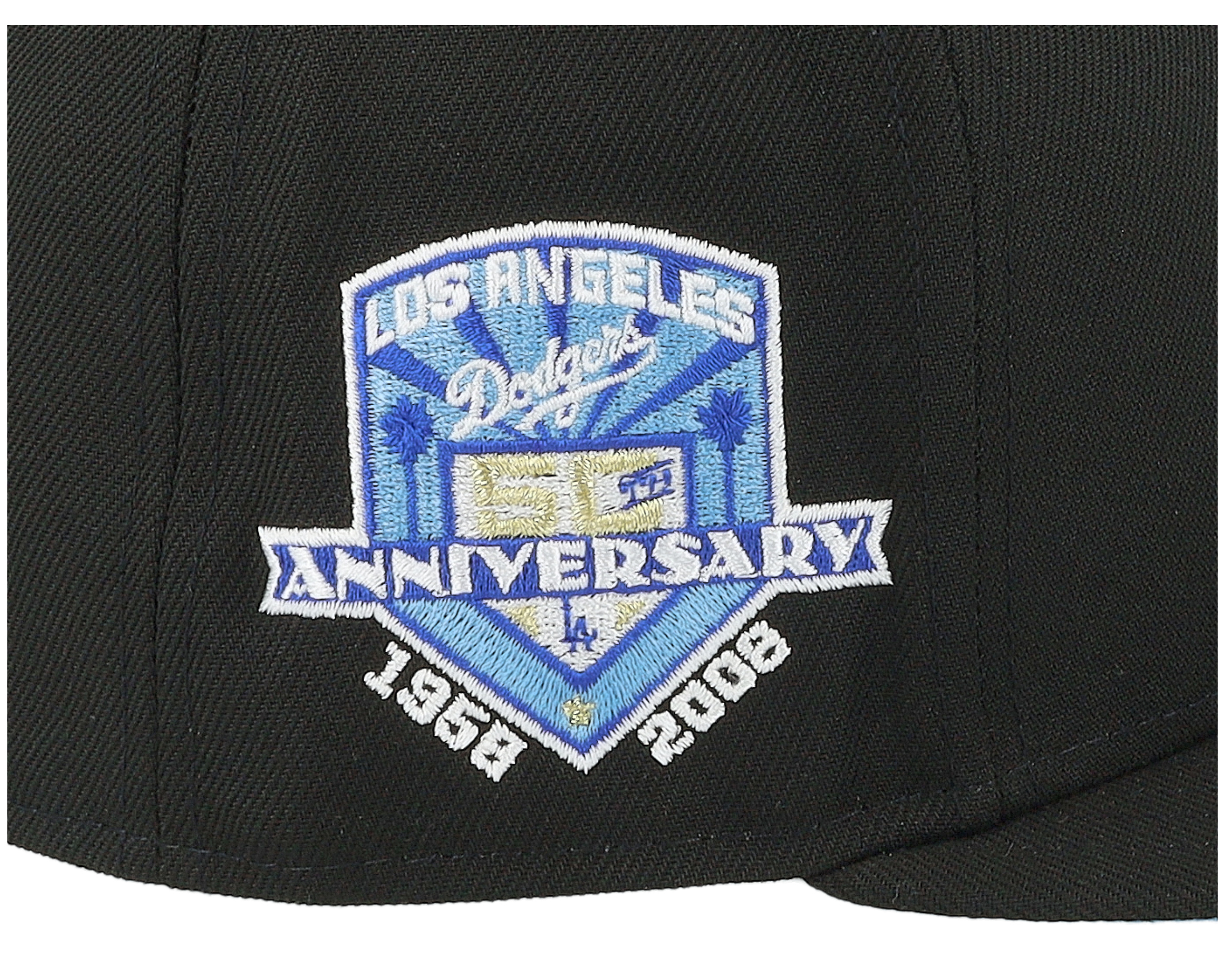 Los Angeles Dodgers Infinity Mega 59FIFTY Black/Sky Fitted