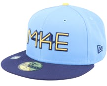 Milwaukee Brewers MLB City Connect Off 59FIFTY Blue/Navy Fitted - New Era