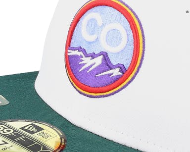 Colorado Rockies MLB21 City Connect Off White/Green Fitted - New Era cap