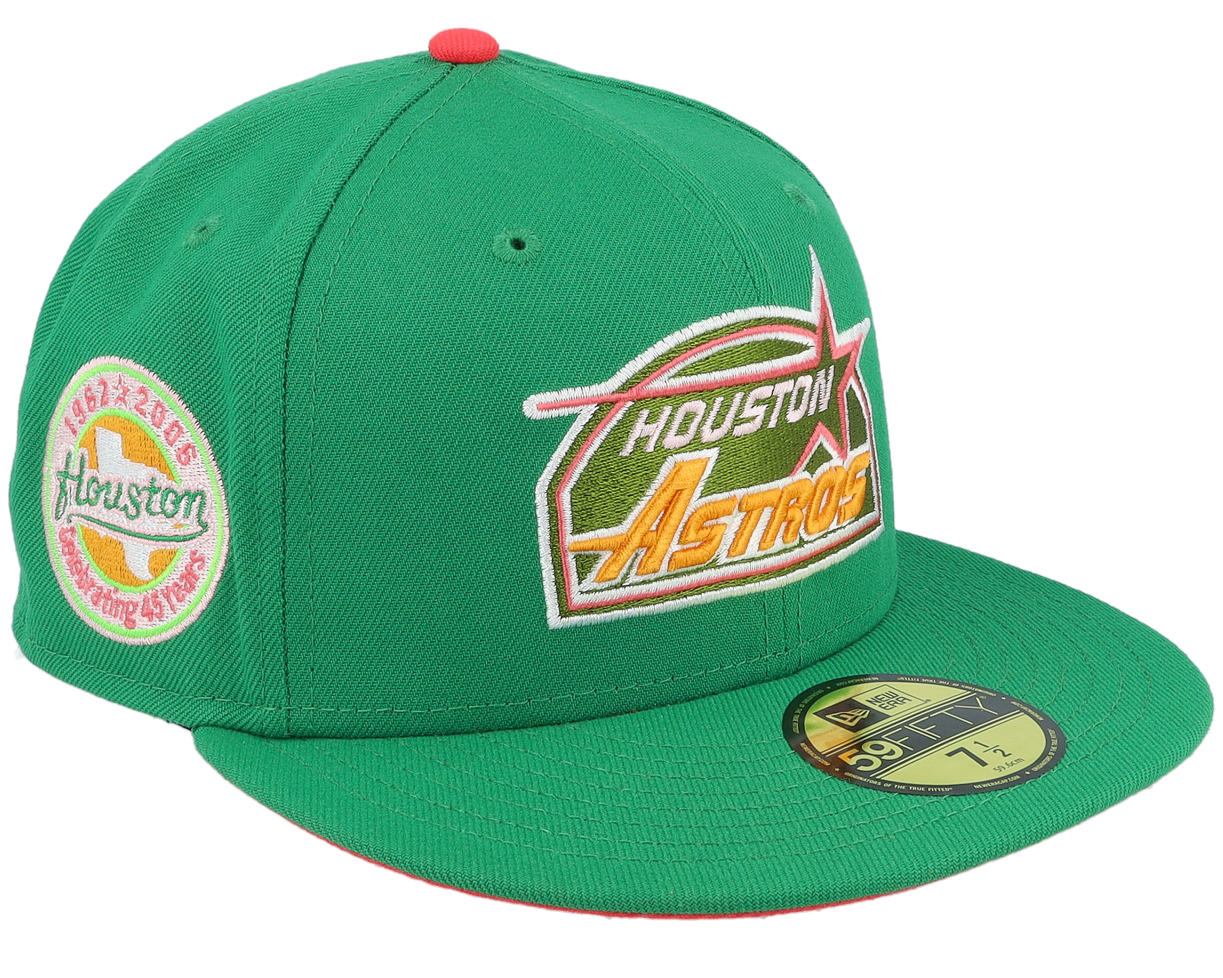 Houston Astros Lighthouse 59FIFTY 45 Years Green/Lava Fitted
