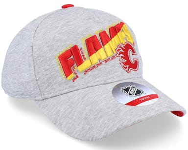 Calgary Flames Fanatics Branded Logo Adjustable Hat - Heather Gray
