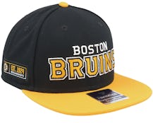 Boston Bruins Iconic Color Blocked Black/Gold Snapback - Fanatics