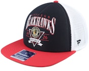 Chicago Blackhawks True Classic Foam Black/Athletic Red/White Trucker