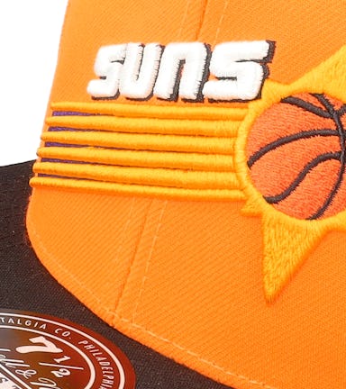 Phoenix Suns Team Side 1 Orange/Black Fitted - Mitchell & Ness
