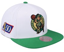 Boston Celtics Nba 50th Anniversity  White/green Snapback - Mitchell & Ness