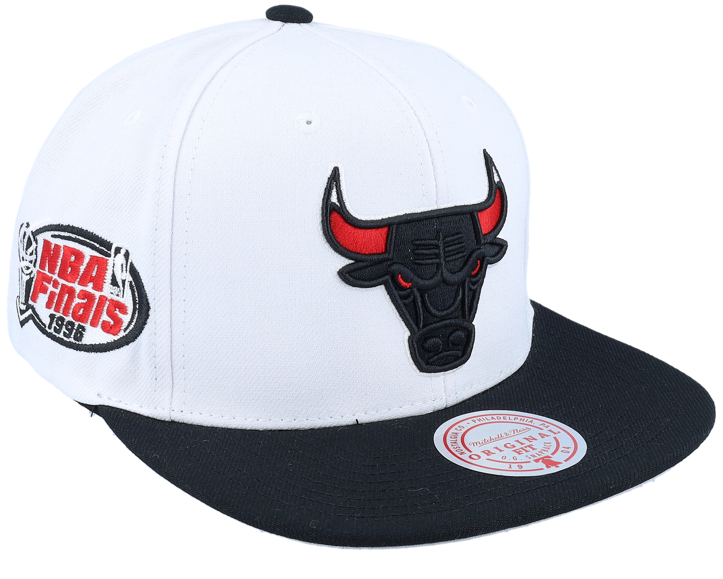 Gorra Mitchell & Ness Chicago Bulls Vs. Phoenix Suns Finals Remix Off  White/Black Snapback