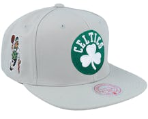 Boston Celtics Side Core 2.0 Grey Snapback - Mitchell & Ness