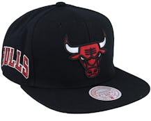 Chicago Bulls Side Core 2.0 Black Snapback - Mitchell & Ness