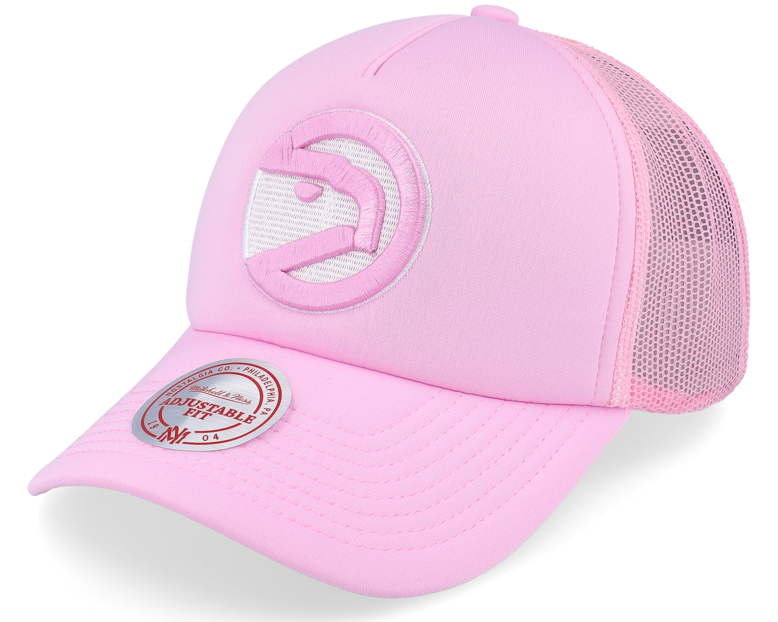 Atlanta Hawks Nba Pastel Pink Trucker - Mitchell & Ness cap ...