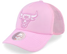 Chicago Bulls Chicago Bulls Nba Pastel Trucker Pink - Mitchell & Ness