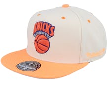 New York Knicks Nba Hop On Fitted Off White Snapback - Mitchell & Ness