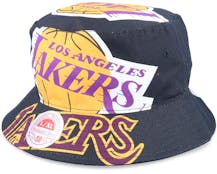 Los Angeles Lakers NBA Cut Up Black Bucket - Mitchell & Ness