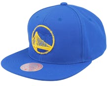 Golden State Warriors Embroidery Glitch Blue Snapback - Mitchell & Ness