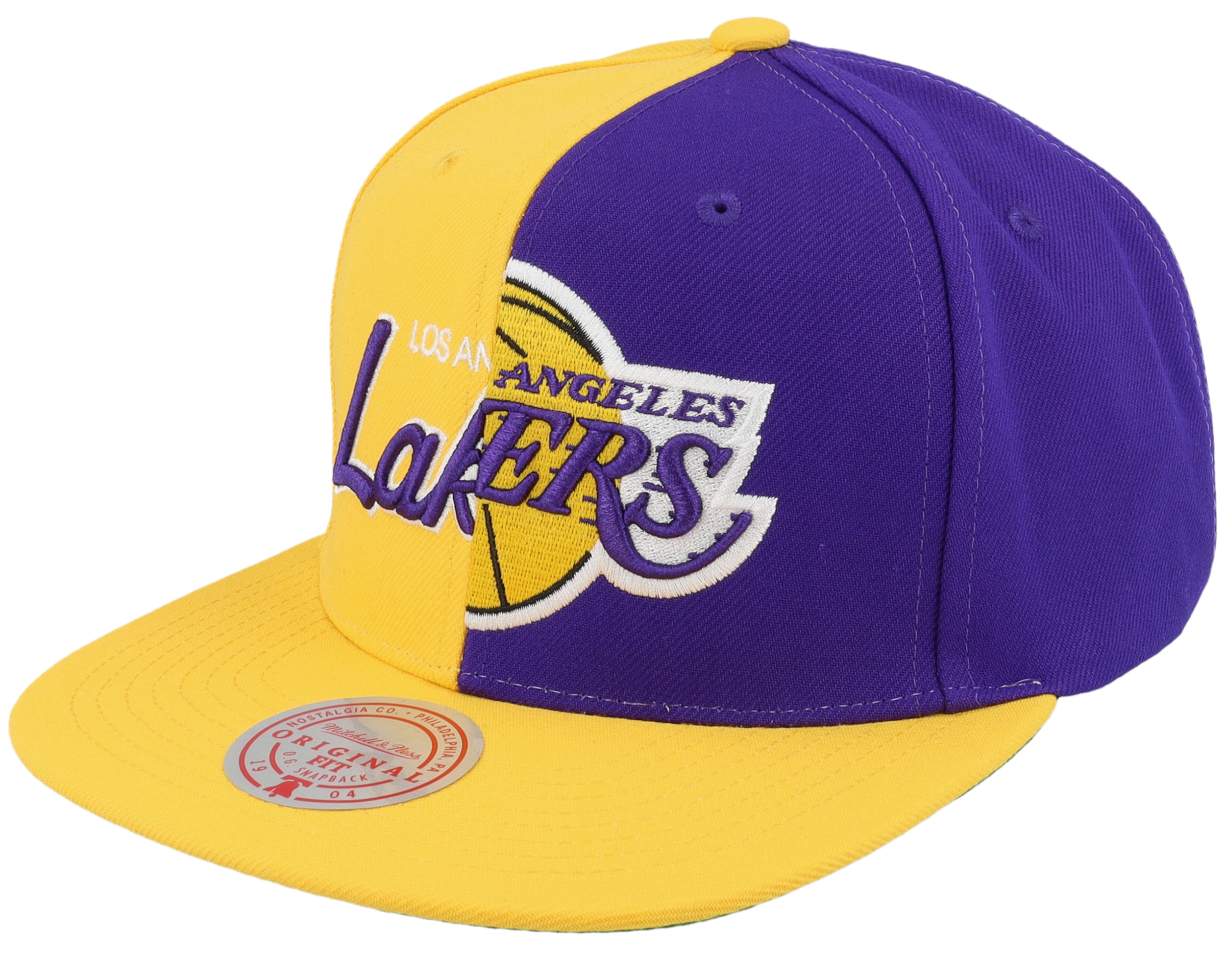 Men's Mitchell & Ness Black Los Angeles Lakers Custom Patch