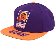 Mitchell & Ness Phoenix Suns Core Basic Snapback Hat Purple Orange