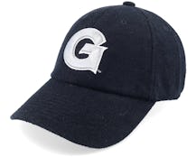 Georgetown Hoyas Terry Cloth Black Dad Cap - Mitchell & Ness