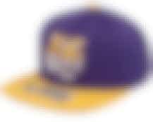 Louisiana State Univeristy Tigers Logo Bill Purple/Yellow Snapback - Mitchell & Ness