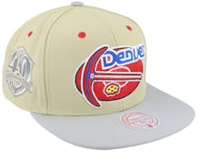 Denver Nuggets Classic Canvas Tan Snapback - Mitchell & Ness