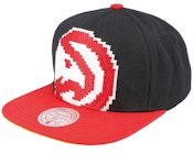 Atlanta Hawks 8 Bit Xl Black/Red Snapback