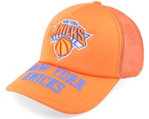 New York Knicks Puff The Magic Orange Trucker - Mitchell & Ness