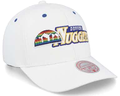Denver Nuggets Oh Word Pro White Adjustable - Mitchell & Ness