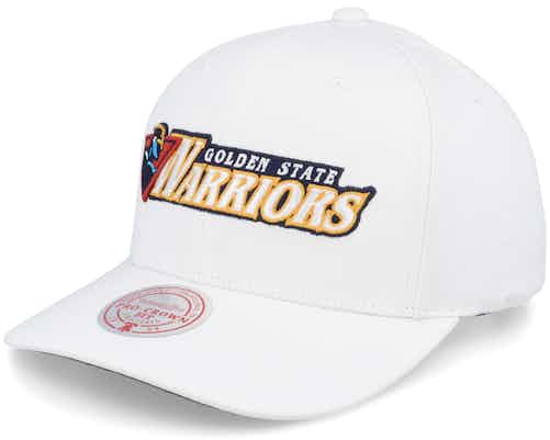 Golden State Warriors Oh Word Pro White Adjustable - Mitchell & Ness