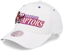 Toronto Raptors Oh Word Pro White Adjustable - Mitchell & Ness